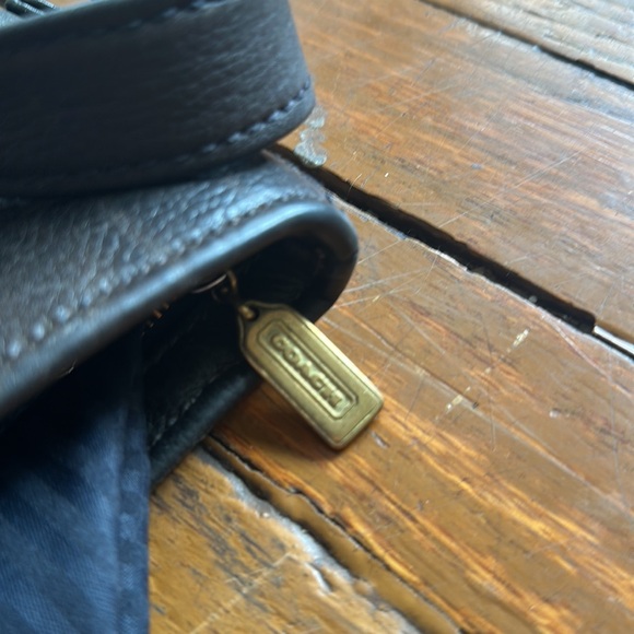 COACH Black Pebble Leather Satchel - Picture 6 of 6